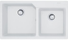 Franke Urban UBG 620-86 Polar White Γρανιτένιος Νεροχύτης 90cm