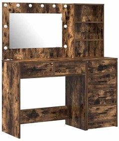 vidaXL Τραπέζι περιποίησης με συρτάρι 2 pcs Καφέ 78.5 x 41 x 135 εκ