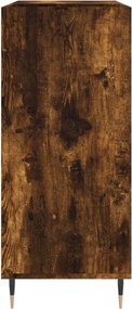 vidaXL Δισκοθήκη Καπνιστή Δρυς 84,5 x 38 x 89 εκ. από Επεξεργ. Ξύλο