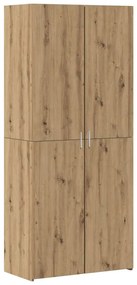 vidaXL Ντουλάπι αποθήκευσης artisan δρυς 80 x 42.5 x 225 εκ
