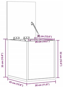 ΚΟΥΤΙ ΑΠΟΘΗΚΕΥΣΗΣ ΚΑΠΝΙΣΤΗ ΔΡΥΣ 30X35X35 ΕΚ. ΕΠΕΞΕΡΓΑΣΜΕΝΟ ΞΥΛΟ 840671