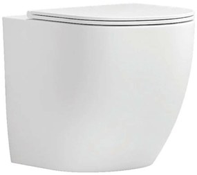 Καπάκι Λεκάνης Δαπέδου Milos S-LT2141D-RMW White Mat Karag Plastic