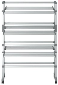 vidaXL Απλώστρα Ρούχων με Ροδάκια 89 x 64 x 129 εκ. από Αλουμίνιο
