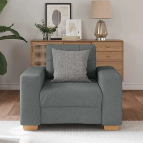 vidaXL Πολυθρόνα Σκούρο Γκρι 100 x 78 x 80 εκ. Ύφασμα