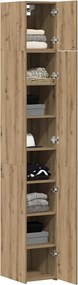 vidaXL Ντουλάπι αποθήκευσης 2 pcs Artisan Δρυς 30 x 42,5 x 225 εκ