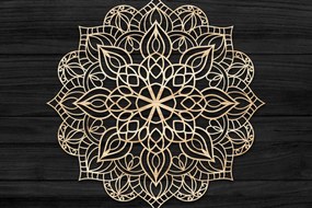 Σετ των 2 Intra απο ξύλο plywood 3mm-4mm πάχος 3D Mandala για Cricut Δίασταση 30x30 cm INTRAFABR-73706058