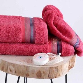 Πετσέτα  Quatro Coral Sb Home Προσώπου 50x90cm 100% Cotton