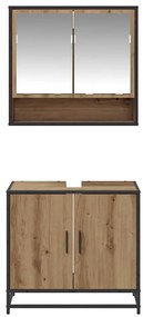 vidaXL Σετ Επίπλων Μπάνιου 2 pcs Artisan Oak Επεξεργασμένο ξύλο