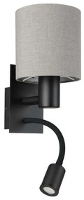 Φωτιστικό Τοίχου - Απλίκα Pasteri 900701 15x19,5x38cm E27 IP20 Grey-Black Eglo