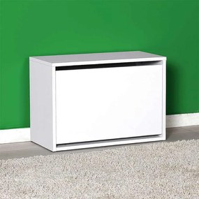 Παπουτσοθήκη Step Megapap 6 ζευγών σε χρώμα λευκό 60x30x42εκ.