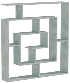 Βιβλιοθήκη Nardy λευκό μαρμάρου 125x22x129εκ 125x22x129 εκ.