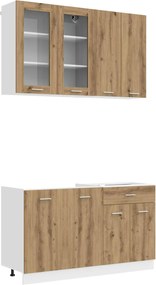 vidaXL Μονάδα κουζίνας LYON 4 pcs Artisan Δρυς Επεξεργασμένο Ξύλο