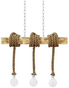 Φωτιστικό Οροφής Τρίφωτο Heronia UT-350 31-0515 Rope/White