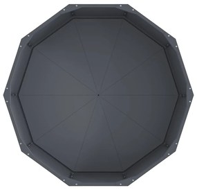 vidaXL Γλάστρα Ανθρακί 90 x 90 x 35 εκ Ατσάλι