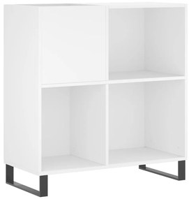 vidaXL Έπιπλο Δίσκων Λευκό 84,5 x 38 x 89 εκ. από Επεξεργασμένο Ξύλο