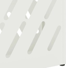 vidaXL Βάση ομπρέλας βροχής Λευκό 28 x 12 x 41 εκ Ατσάλι