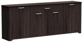 Μπουφές Kinley pakoworld σε ανθρακί-wenge απόχρωση 210x40x82εκ