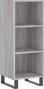 vidaXL Ντουλάπι Γκρι sonoma 34,5x32,5x90εκ. από Επεξεργασμένο Ξύλο