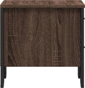 vidaXL Κομοδίνο Καφέ Δρυς 40x41x40 εκ. από Επεξεργασμένο Ξύλο
