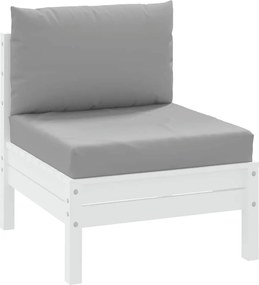 vidaXL Μαξιλάρια Παλέτας 2 τεμ. Γκρι από Ύφασμα Oxford