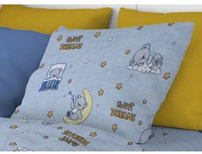 Μαξιλαροθήκη Παιδική Sweet Dreams 551 Sky Blue DimCol 50Χ70 100% Cotton