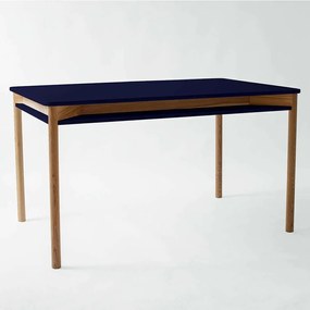 Τραπέζι Επεκτεινόμενο Με Ραφάκι Zeen ZEENEXTBE15 140x90x75/200x90x75cm Navy Blue Mdf,Ξύλο