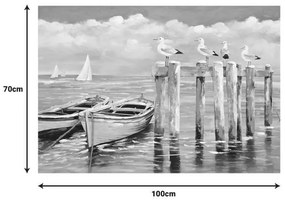Πίνακας σε καμβά Port I Inart 100x3x70εκ