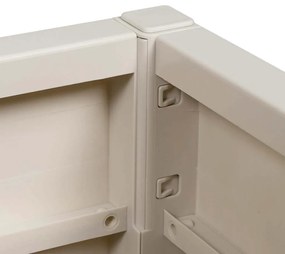 vidaXL Γλάστρα Κήπου Λευκό 36 x 36 x 35 εκ. Πολυπροπυλένιο