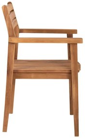 ΠΟΛΥΘΡΟΝΑ ERIETTA ΞΥΛΟ TEAK ΣΤΟΙΒΑΖΟΜΕΝΗ HM9534 ΣΕ ΦΥΣΙΚΟ ΧΡΩΜΑ 60x54x87Y εκ.