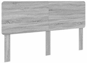 vidaXL Κεφαλάρι με κεφαλάρι Γκρίζο Σονομα 200 cm Επεξεργασμένο ξύλο