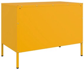 Έπιπλο Τηλεόρασης Μουσταρδί Κίτρινο 68x39x50,5 εκ. από Ατσάλι - Κίτρινο