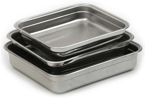 Ταψί Ορθογώνιο 87.AT/1B 34x29cm Inox Ανοξείδωτο Ατσάλι
