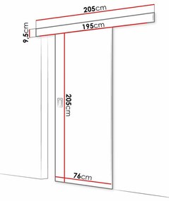 Συρόμενες πόρτες Dover 215, 20 kg, Άσπρο, Πλαστικοποιημένη μοριοσανίδα, Αλουμίνιο | Epipla1.gr