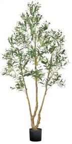 VEVOR 210cm Artificial Olive Tree Tall Fake Plant with Pot for Home Office