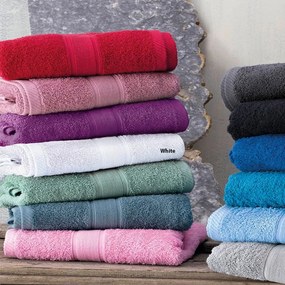 Πετσέτες Illusion (Σετ 5τμχ) White Ρυθμός Towels Set 70x140cm 100% Cotton