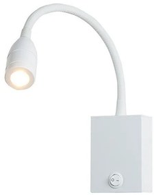 Απλίκα Φωτιστικό Τοίχου Σποτ LED Λευκό Ματ H33 Zambelis-H33-Λευκό H33