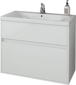 Drop Instinct 80 White Gloss - Βάση Επίπλου Με Νιπτήρα (80x46)