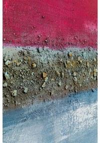 Πίνακας Αφηρημένη Τέχνη Vista Κόκκινο Καμβάς Abstract 92x4,8x122 εκ - Κόκκινο