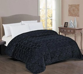 Κουβερτοπάπλωμα Fur-Sherpa Μονό 160x220εκ. Black DimCol