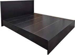 Κρεβάτι με στρώμα Athos Sleepy pakoworld wenge 160x200εκ
