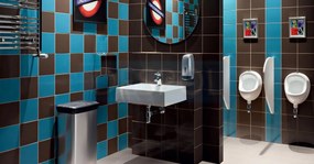 Pastel Czarny Gloss 20x20 - Πλακάκι μπάνιου &amp; κουζίνας