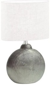 Επιτραπέζιο Φωτιστικό Ασημί Tobse 50605 Fischer Honsel-50605-Λευκό-Ασημί 50605