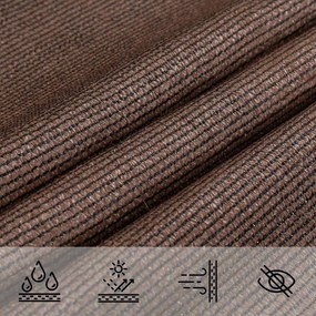 vidaXL Ικανότητα Σκίασης Καφέ 2 x 6 m HDPE