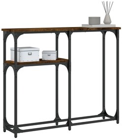 vidaXL Τραπέζι Κονσόλα Καπνιστή Δρυς 90x22,5x75 εκ. Επεξεργ. Ξύλο