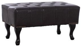 ΤΑΜΠΟΥΡΕ ΥΠΟΠΟΔΙΟ T.CHESTERFIELD EMMA HM226.01 PU 80x44x39Y εκ.ΣΚ.ΚΑΦΕ