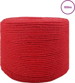 vidaXL Cotton Twine 2 τμχ. 2 mm 100 m Κόκκινο 100% Βαμβάκι