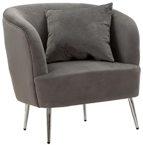 Πολυθρόνα με Μαξιλάρι SILVERY 66x73
