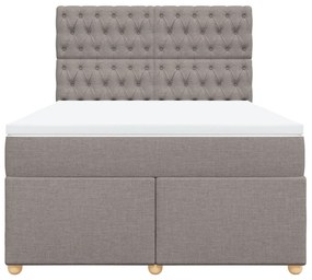 ΚΡΕΒΑΤΙ BOXSPRING ΜΕ ΣΤΡΩΜΑ TAUPE 160X200 ΕΚ. ΥΦΑΣΜΑΤΙΝΟ 3291342