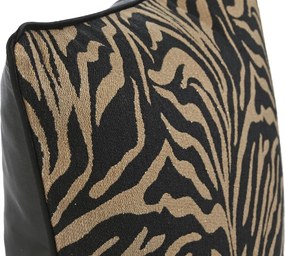 Μαξιλάρι Home ESPRIT Μαύρο Χρυσό 45 x 15 x 45 cm