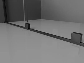 Mexen Velar L Διπλή συρόμενη καμπίνα ντους 100 x 90 cm, διάφανη, μαύρη